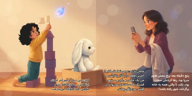 نمونهٔ صفحه از آشنایی با تمام شدن‌ها و جدا شدن از چیزی که دوستش داری